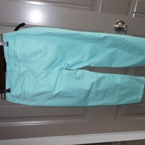 Croft & Barrow Aqua Blue Capris